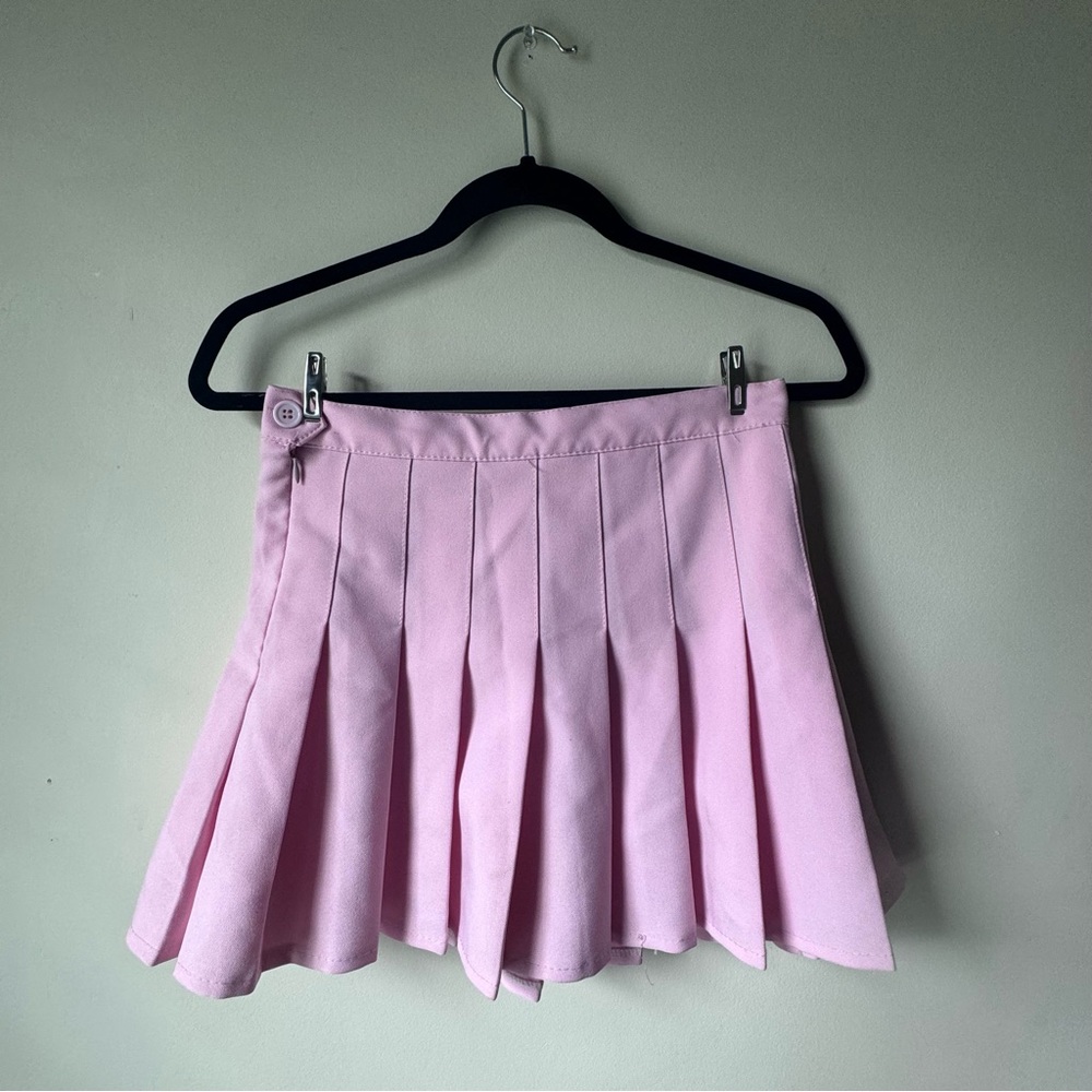 Pink Pleated Xin Yizu Mini Skirt